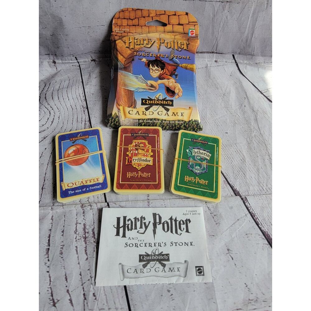 Harry Potter and the Sorcerer's Stone Quidditch Card Game Mattel 2000 Missing 1